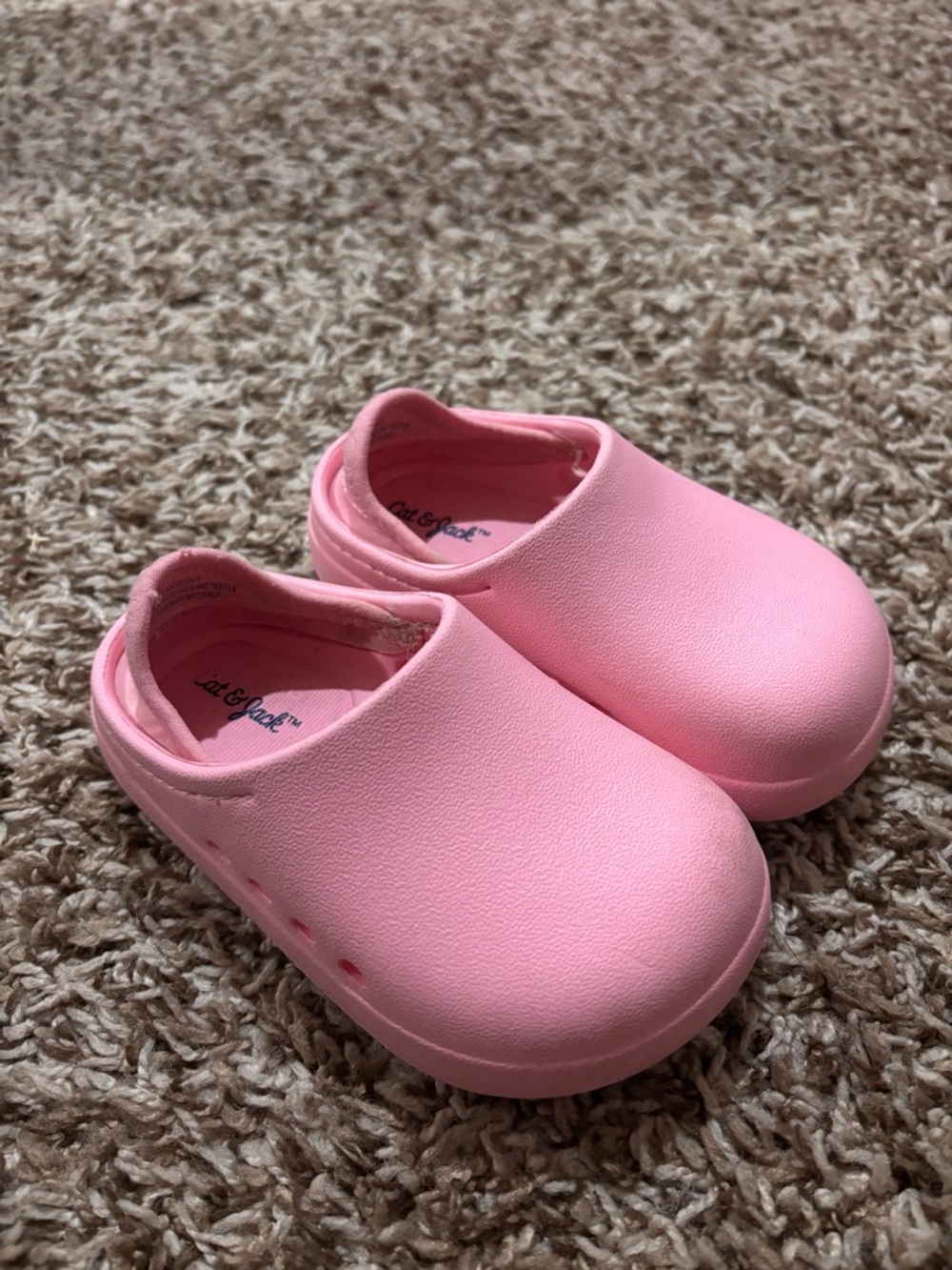 Cat & Jack Pink Kids Slip-On Clogs Water Shoes